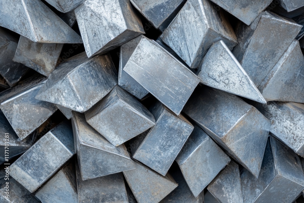 custom made wallpaper toronto digitalPile of metal cubes with a grayish color