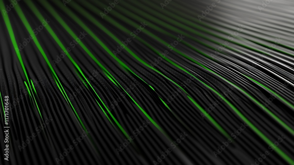 Obraz premium Abstract Black and Green Diagonal Lines Pattern