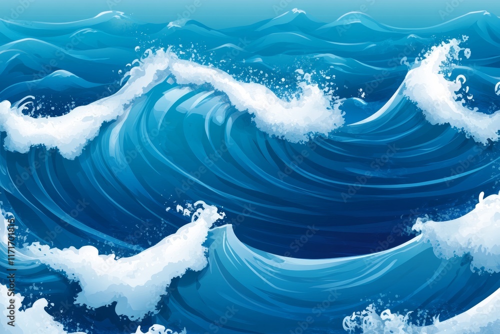 The image is of a large wave in the ocean The image is of a large wave in the ocean
