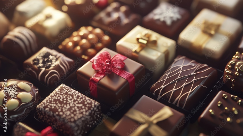 chocolate and gift boxes AI generated chocolate and gift boxes AI generated