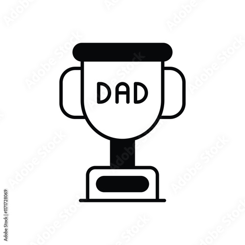 No. 1 Dad vector icon