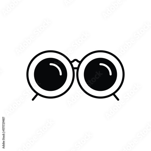 Glasses vector icon