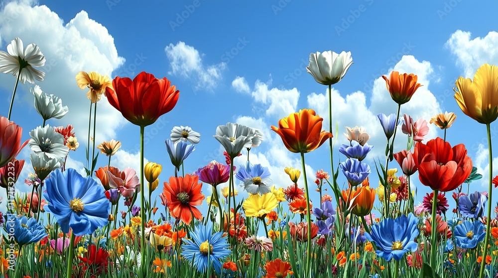 Fototapeta premium Field of Dreams: A Blooming Biodiversity