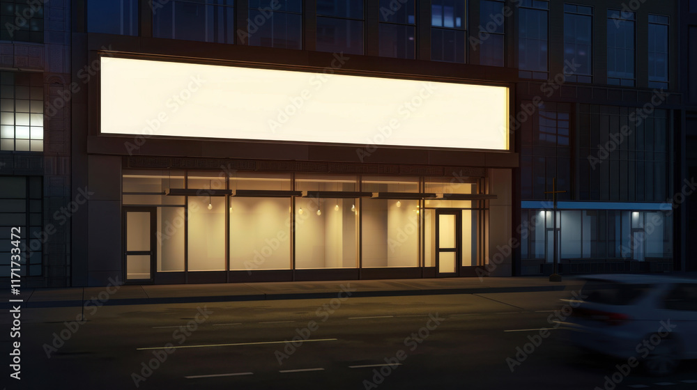 blank billboard on a modern building blank billboard on a modern building