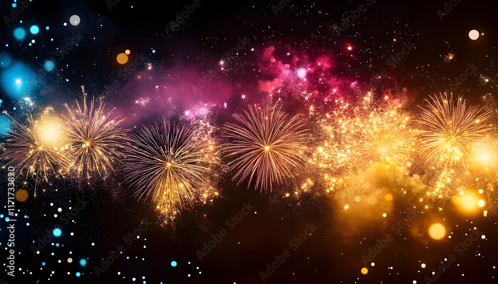 Fototapeta premium fireworks in the night sky