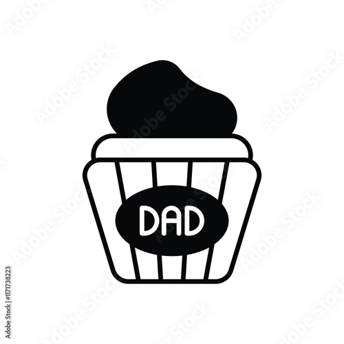 Cupcake vector icon