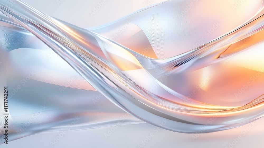 Abstract glass swirls in pastel hues. Abstract glass swirls in pastel hues.
