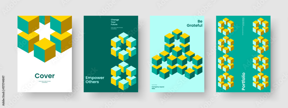 Obraz premium Isolated Brochure Design. Abstract Background Layout. Geometric Banner Template. Flyer. Poster. Report. Business Presentation. Book Cover. Portfolio. Journal. Advertising. Leaflet. Catalog