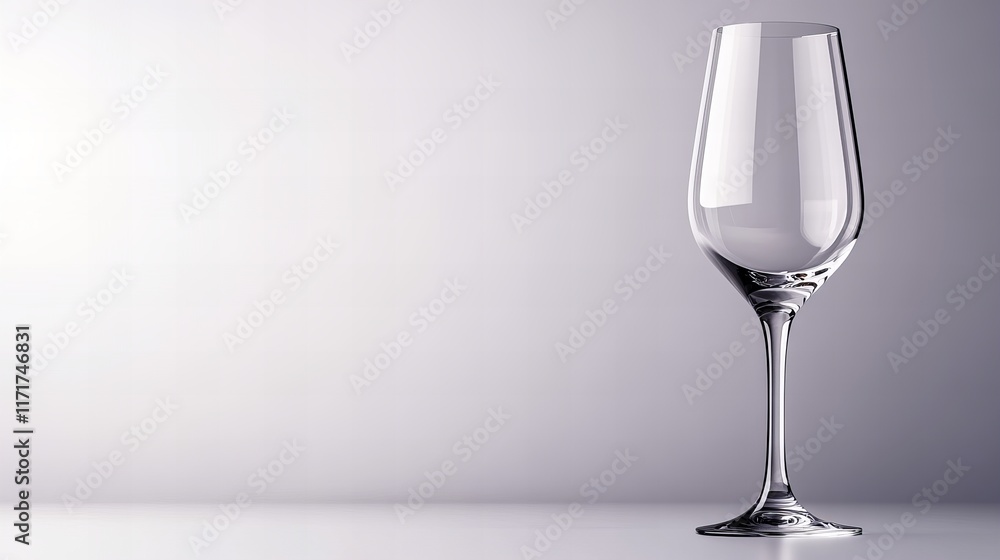 Empty wine glass on a simple background. Perfect for minimalist designs. Empty wine glass on a simple background. Perfect for minimalist designs.
