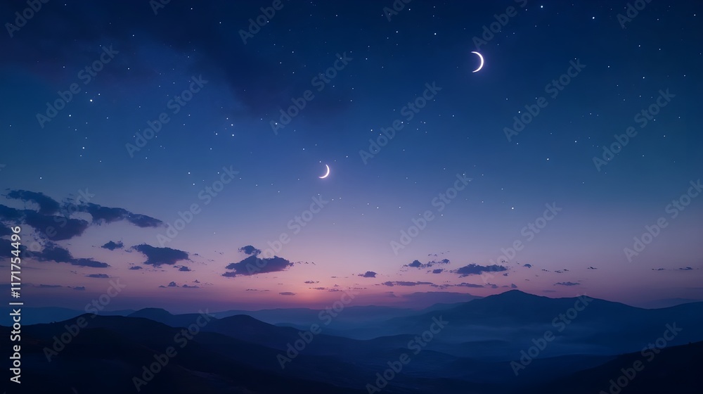 night sky with moon night sky with moon