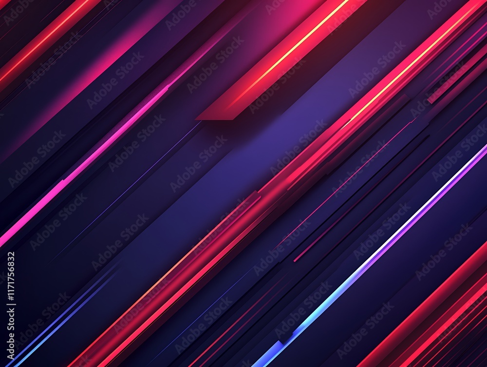 Abstract Diagonal Lines Glowing Neon Colors Design Abstract Diagonal Lines Glowing Neon Colors Design