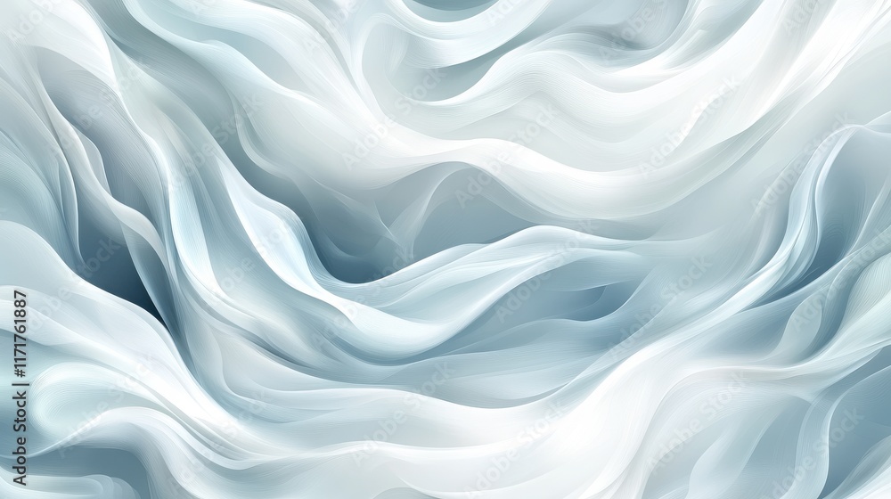 Abstract swirling fabric in shades of blue and white. Abstract swirling fabric in shades of blue and white.