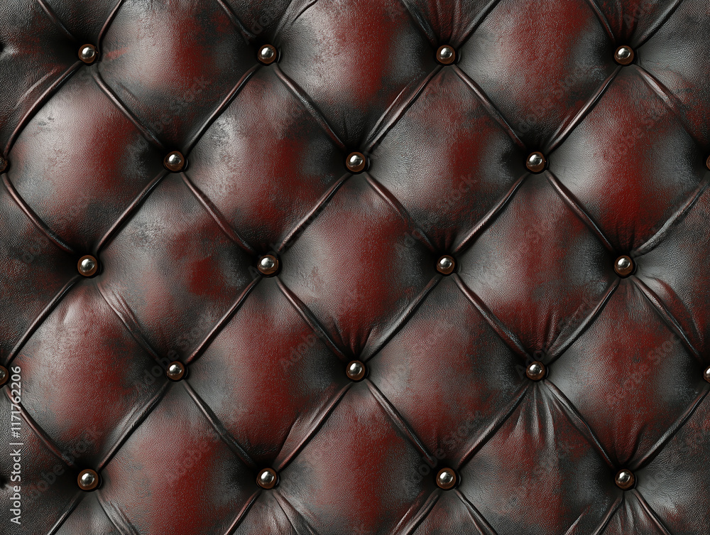 Fototapeta premium Textured leather upholstery in rich colors adds elegance to modern interior design