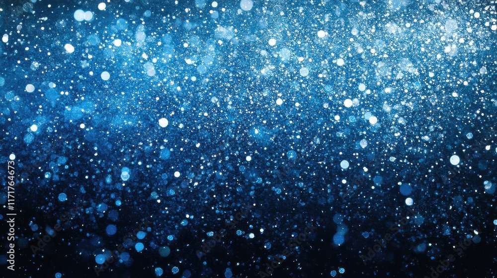 Shimmering blue bokeh background, perfect for festive designs. Shimmering blue bokeh background, perfect for festive designs.