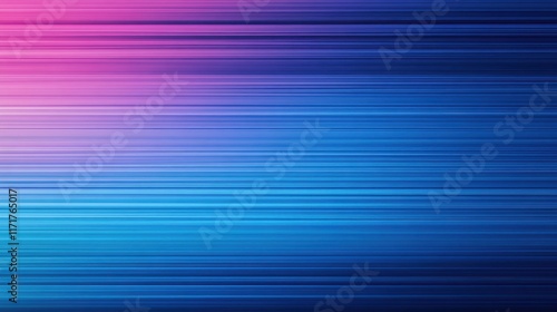 Abstract background with vibrant blue and pink horizontal lines.