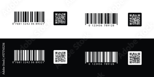 QR code set. Scan Me. Scan qr code icon. Template scan me Qr code for smartphone.