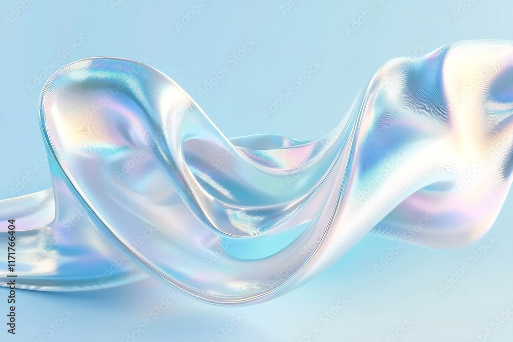 Obraz premium Colorful abstract fabric wave design