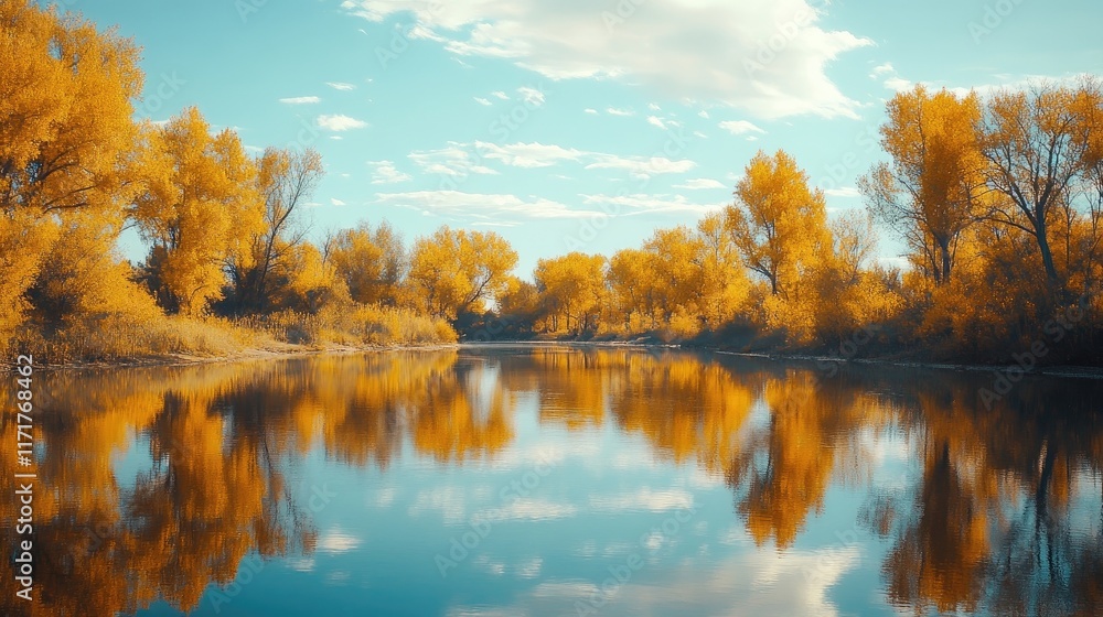 A vibrant autumn landscape with trees displaying a spectrum of colors, inviting exploration and reflection. 8k, realistic, full ultra HD, high resolution, and cinematic photography A vibrant autumn landscape with trees displaying a spectrum of colors, inviting exploration and reflection. 8k, realistic, full ultra HD, high resolution, and cinematic photography