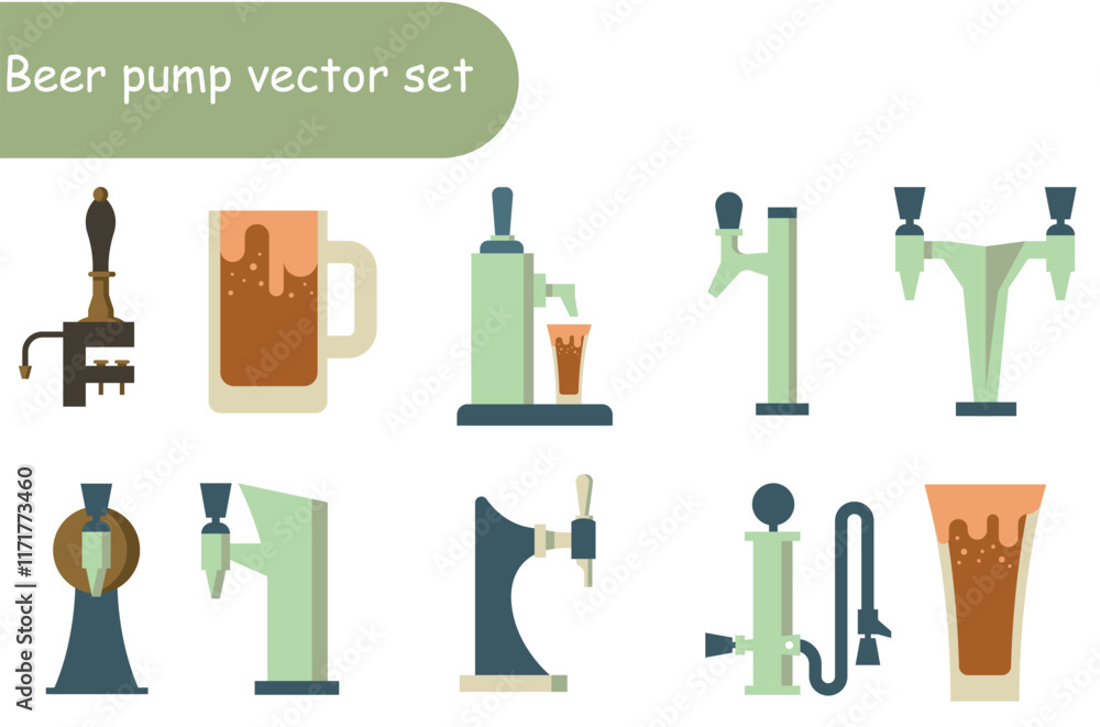 Beer pump vector Beer pump vector
