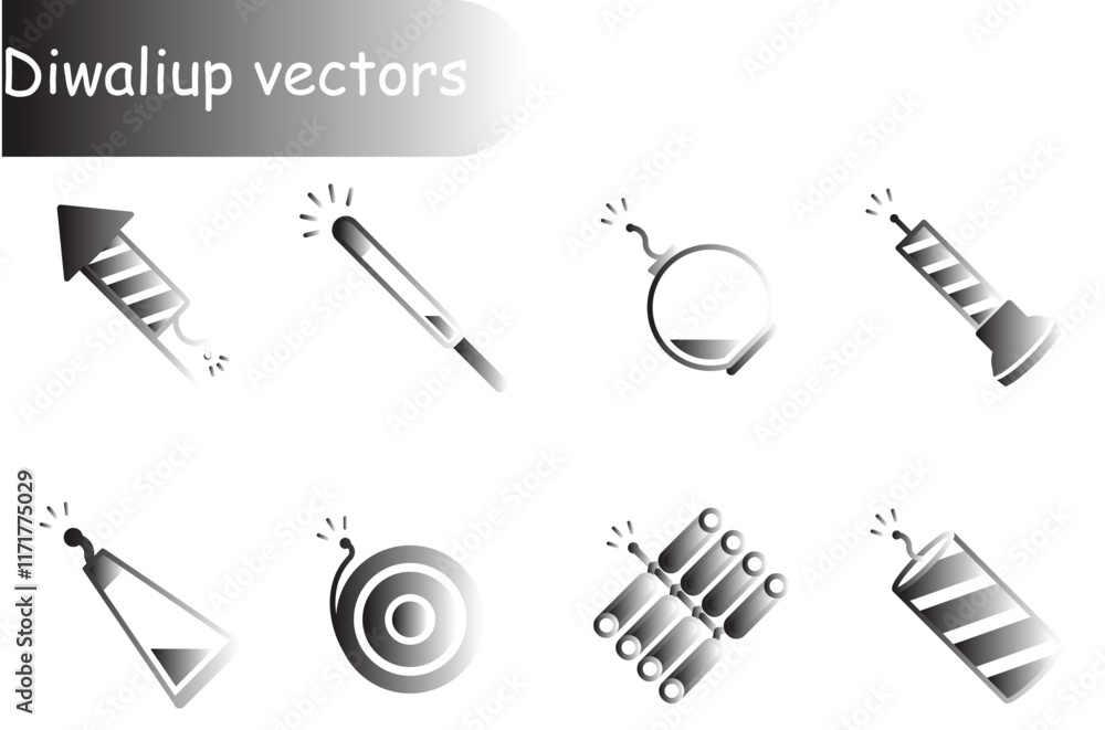 Diwaliup vector set Diwaliup vector set