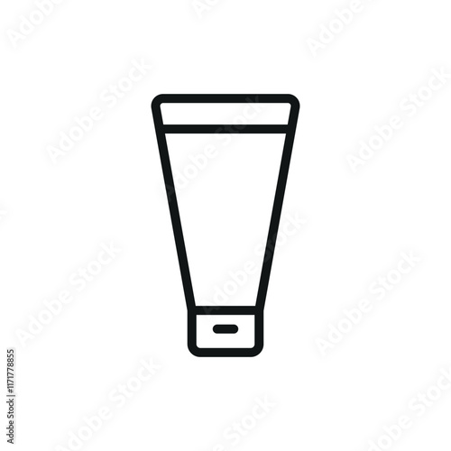 Foundation bottle make up beauty icon vector basic design