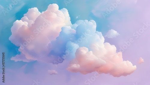 Wallpaper Mural abstract background created with a lilac sky and multicolored clouds Torontodigital.ca