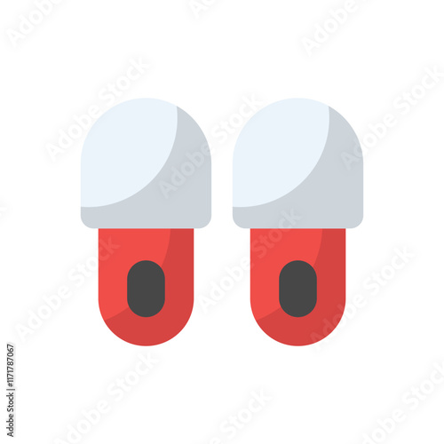 Slippers vector icon