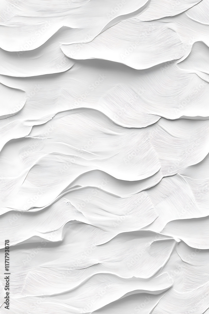 Fototapeta premium Textured White Abstract Repeating Pattern