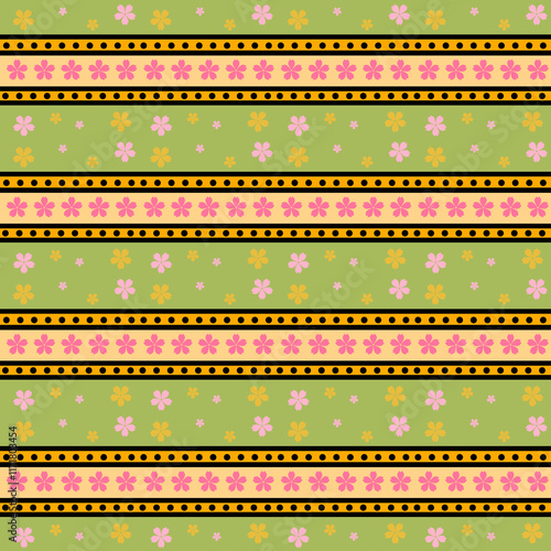 seamless pattern with christmas trees