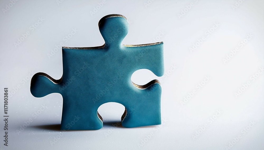 Obraz premium puzzle piece on blue