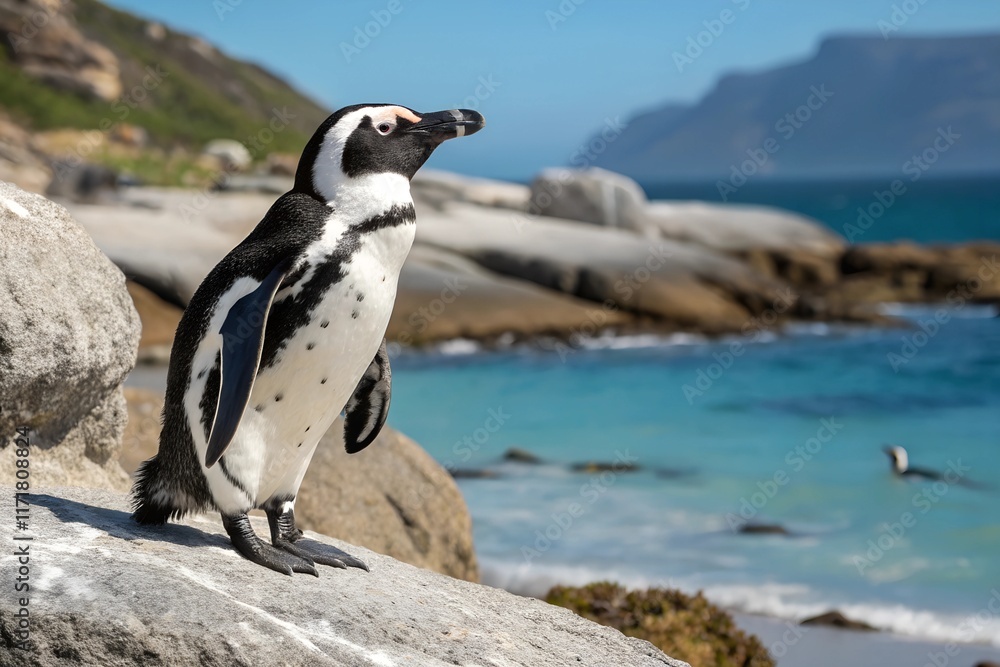 Fototapeta premium The African penguin (Spheniscus demersus). 