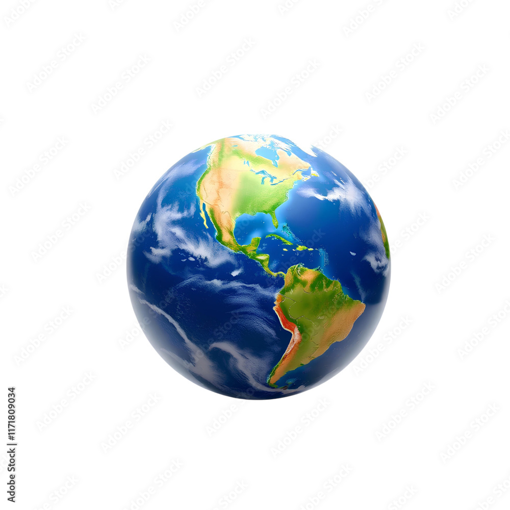detailed 3d globe of earth with high-quality textures and realistic lighting high quality png isolated on transparent background detailed 3d globe of earth with high-quality textures and realistic lighting high quality png isolated on transparent background