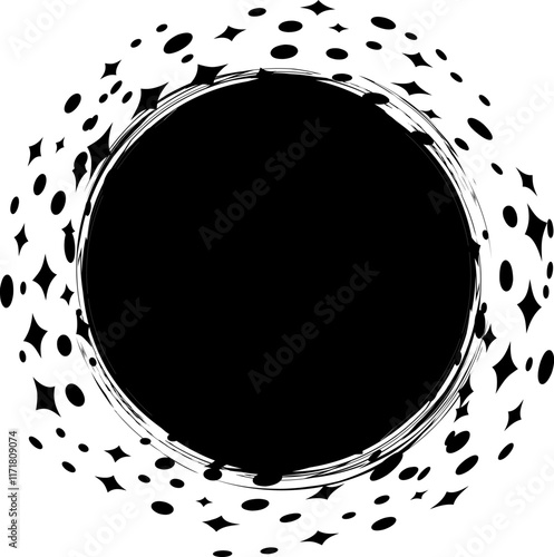 pattern,paint,textured,illustration,art,design,shape,sketch,paintbrush,ink,grayscale,circle,abstract,decor,silhouette,acrylic,brush strokes,watercolor,texture,round,banner,grunge,frame,background,bord
