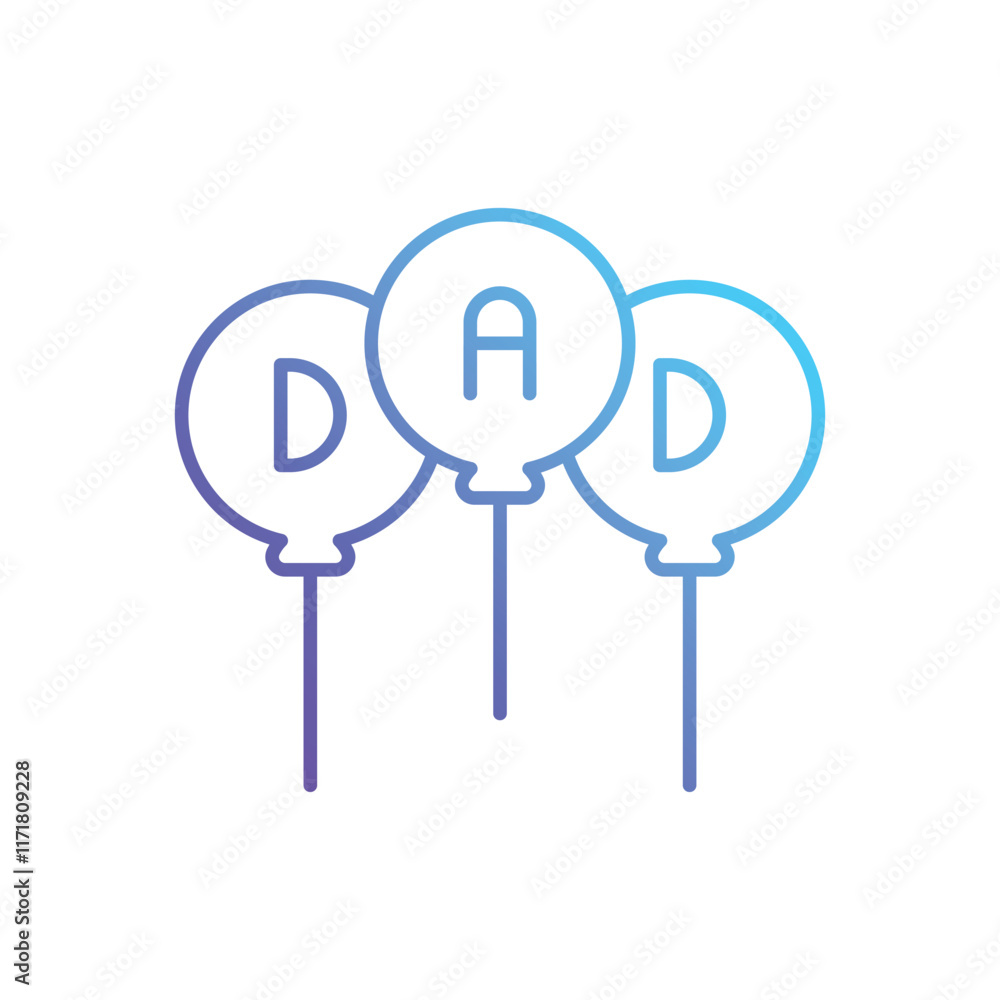 Balloons vector icon Balloons vector icon