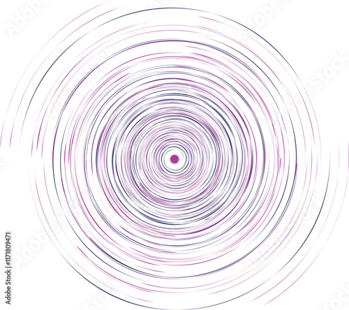 Geometric spiral, swirl, twirl element. Helix, volute and vortex icon