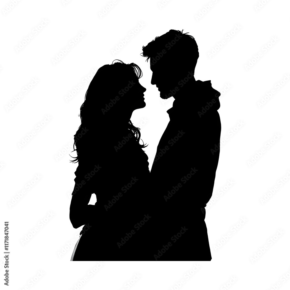 silhouette of a couple PNG transparent background silhouette of a couple PNG transparent background