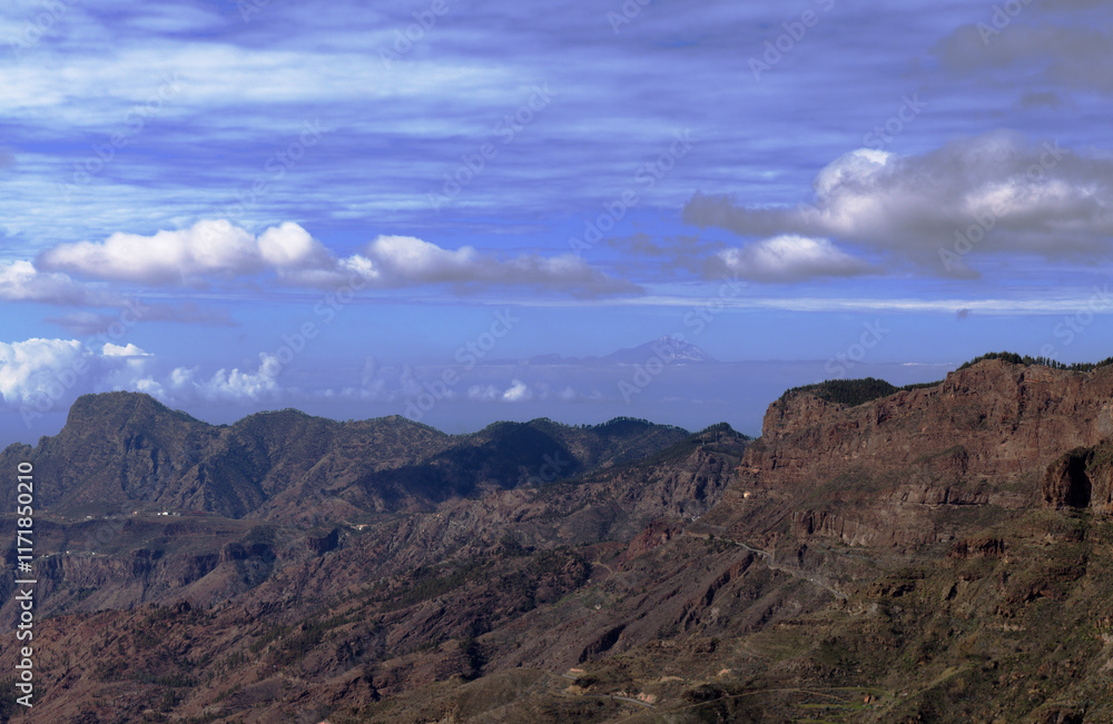 Gran Canaria, landscape of the central part of the island, Las Cumbres, ie The Summits,
Caldera de Tejeda in geographical center of the island Gran Canaria, landscape of the central part of the island, Las Cumbres, ie The Summits,
Caldera de Tejeda in geographical center of the island