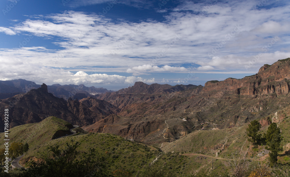 Gran Canaria, landscape of the central part of the island, Las Cumbres, ie The Summits,
Caldera de Tejeda in geographical center of the island Gran Canaria, landscape of the central part of the island, Las Cumbres, ie The Summits,
Caldera de Tejeda in geographical center of the island