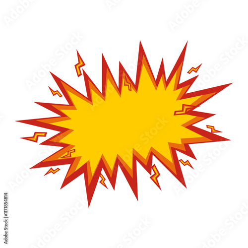 Cartoon Explosions Vector. Comic Bomb Kaboom Vector.