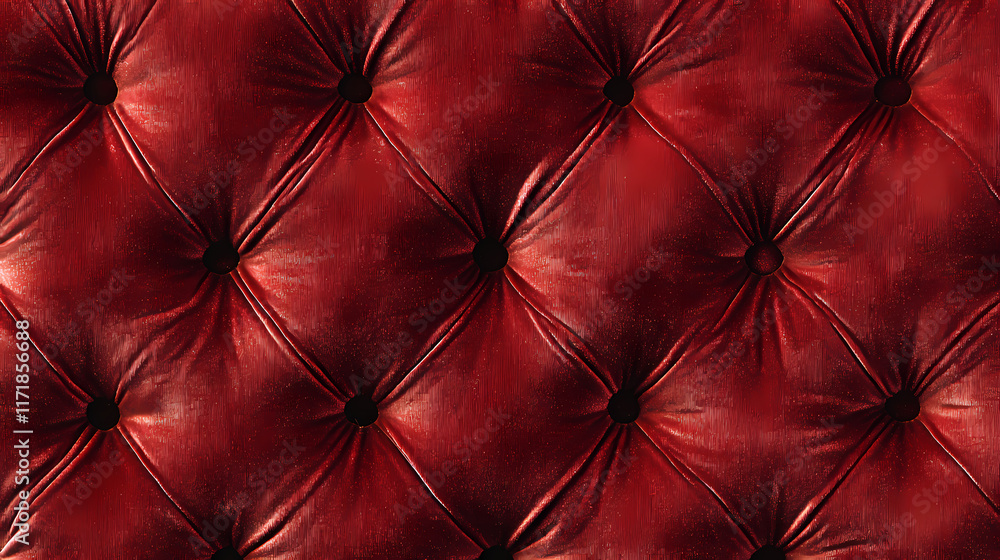 Fototapeta premium Rich red velvet texture seamless background. Velveted. Illustration
