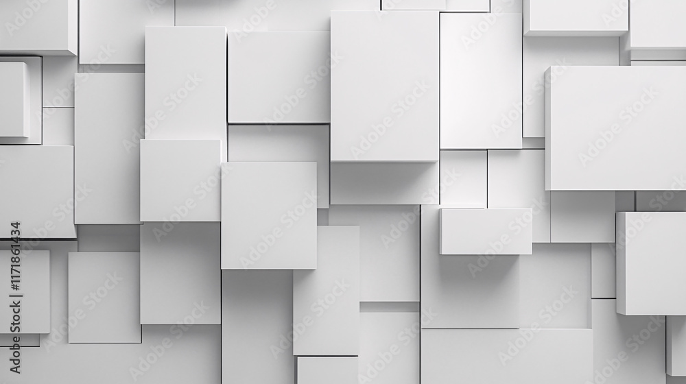 A minimalistic 3D composition of white cubes arranged in a structured abstract layout creating a modern futuristic and geometric aesthetic
A minimalistic 3D composition of white cubes arranged in a structured abstract layout creating a modern futuristic and geometric aesthetic
