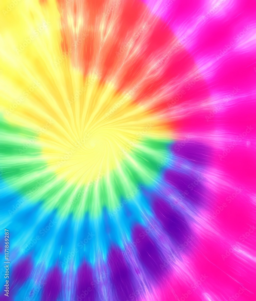Obraz premium Spiral tie dye pattern