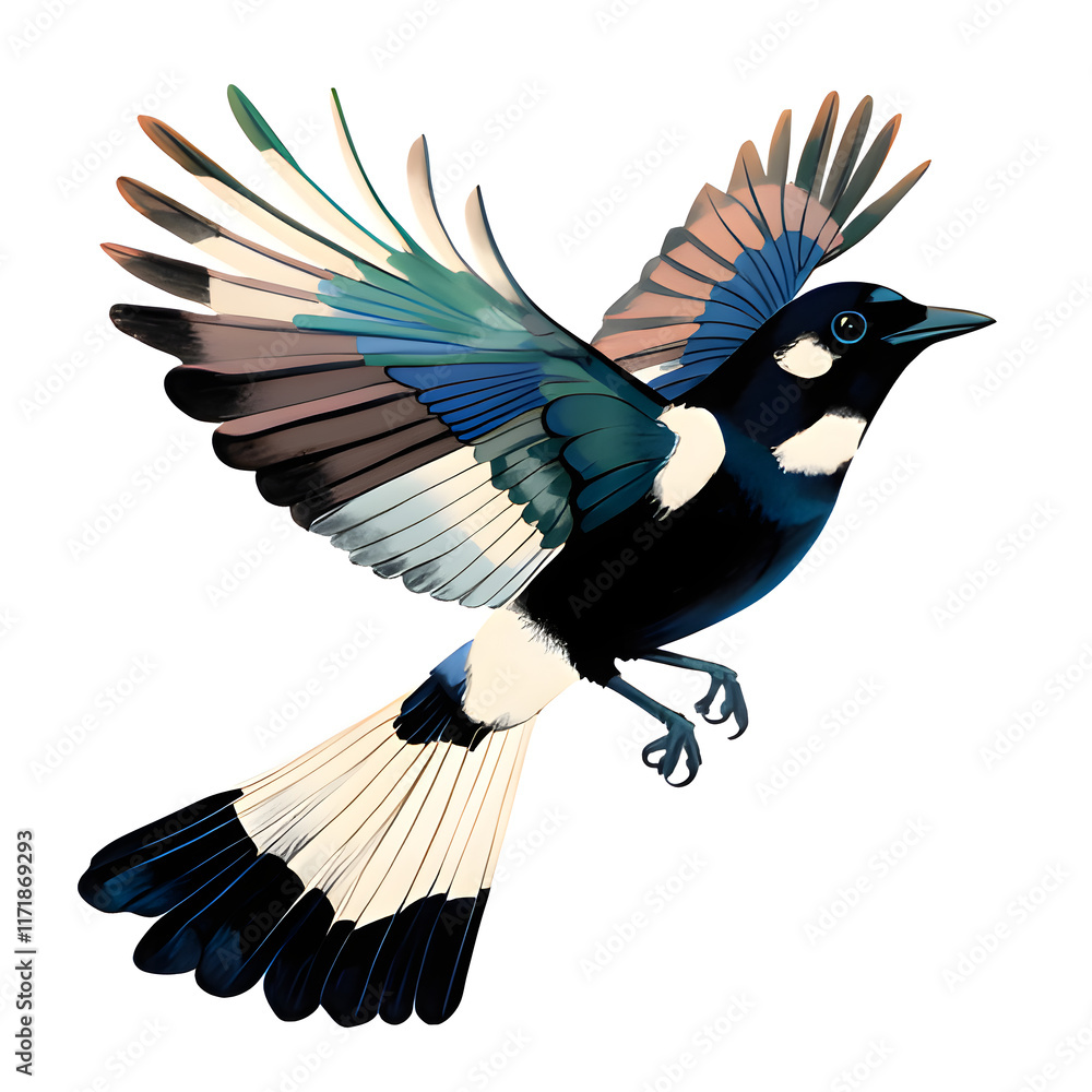 Obraz premium bird isolated on white Generative AI