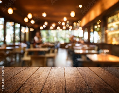 Wallpaper Mural blur cozy restaurant for background Torontodigital.ca