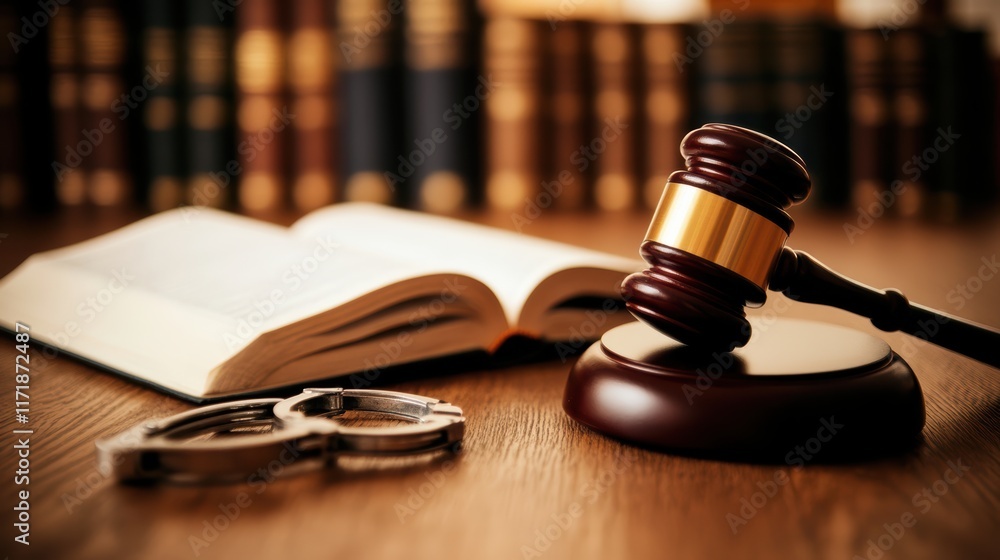 A book with a gavel on top of it A book with a gavel on top of it