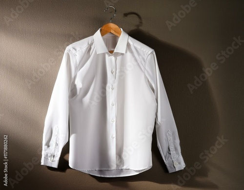 chemise blanche sur un cintre en ia chemise pour homme