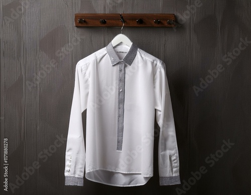 Quadro em tela chemise blanche sur un cintre en ia chemise pour homme