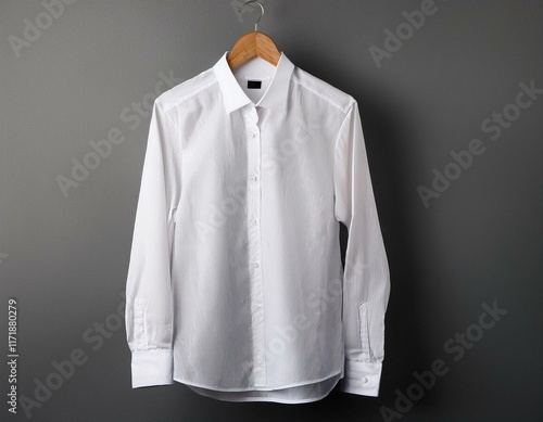 chemise blanche sur un cintre en ia chemise pour homme