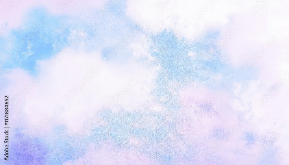 Dreamy Pastel Sky with Soft White Clouds and Subtle Purple and Blue Gradients. Perfect for Calm, Relaxing Backgrounds or Art Concepts Dreamy Pastel Sky with Soft White Clouds and Subtle Purple and Blue Gradients. Perfect for Calm, Relaxing Backgrounds or Art Concepts