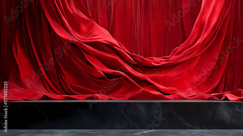 dramatic stage curtains